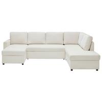 Wohnlandschaft Martina Acv Rechts Pearl - Beige/Schwarz, MODERN, Holz/Holzwerkstoff (276/89/204cm) - Mömax