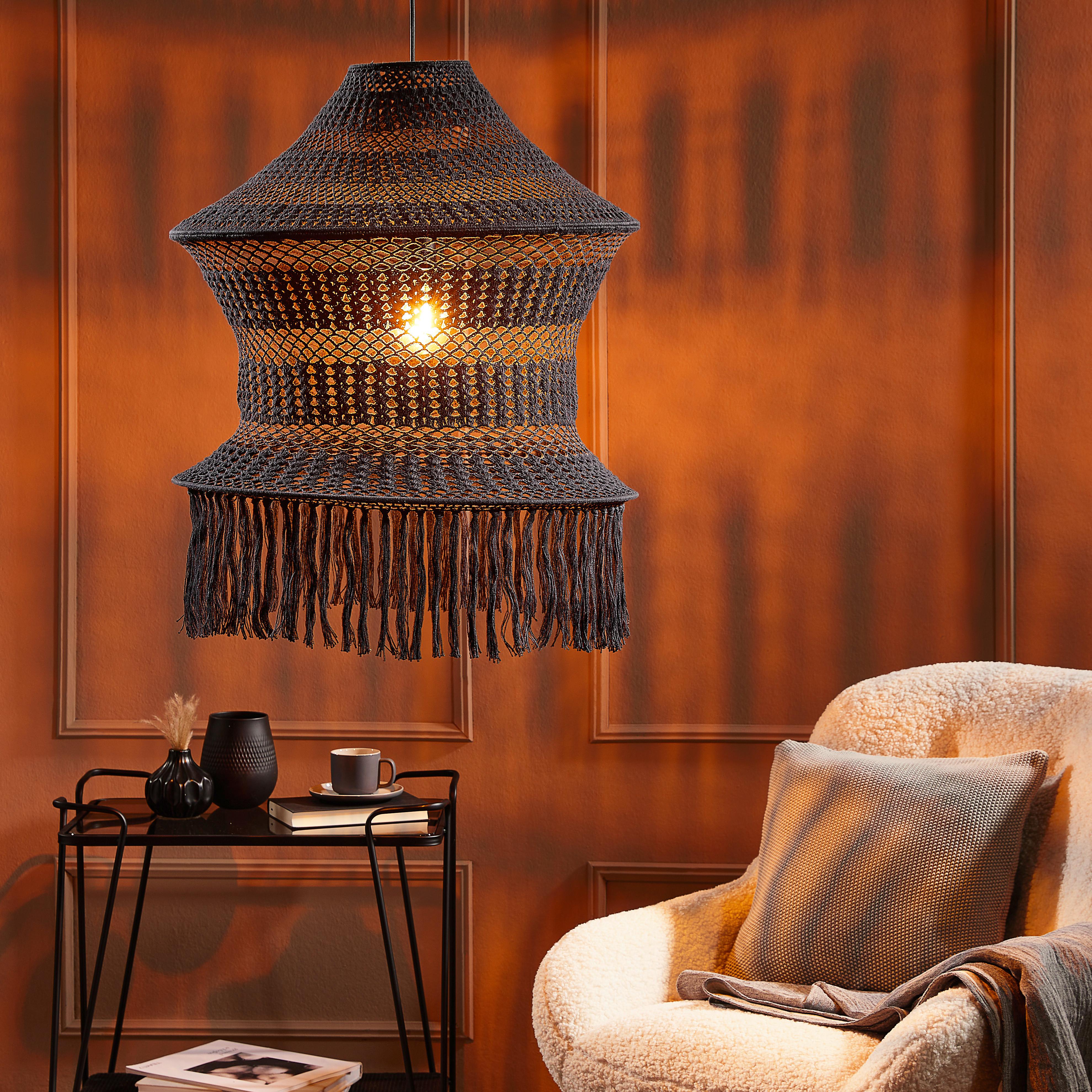 OPRAWA Z KABLEM 3301612 - czarny, Trend, metal (120/10/2,5cm) - Light & Living