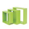 Wandregal-Set Minecraft 3er-Set Grün - Grün, MODERN, Holzwerkstoff (28/26/24/28/26/24/18/15/12cm) - Minecraft