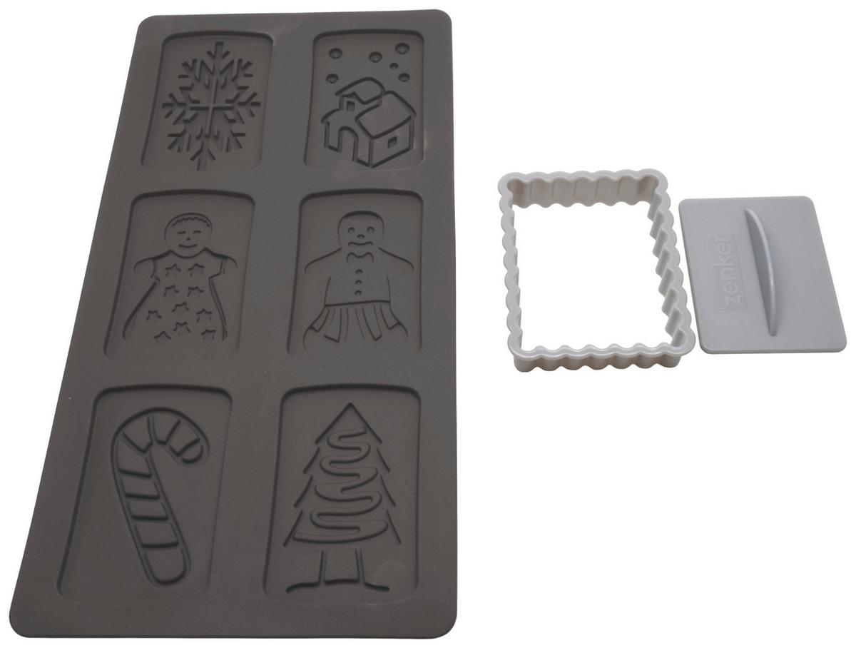 Set Za Pečenje Christmas Fable - siva, Konvencionalno, umetna masa - Modern Living