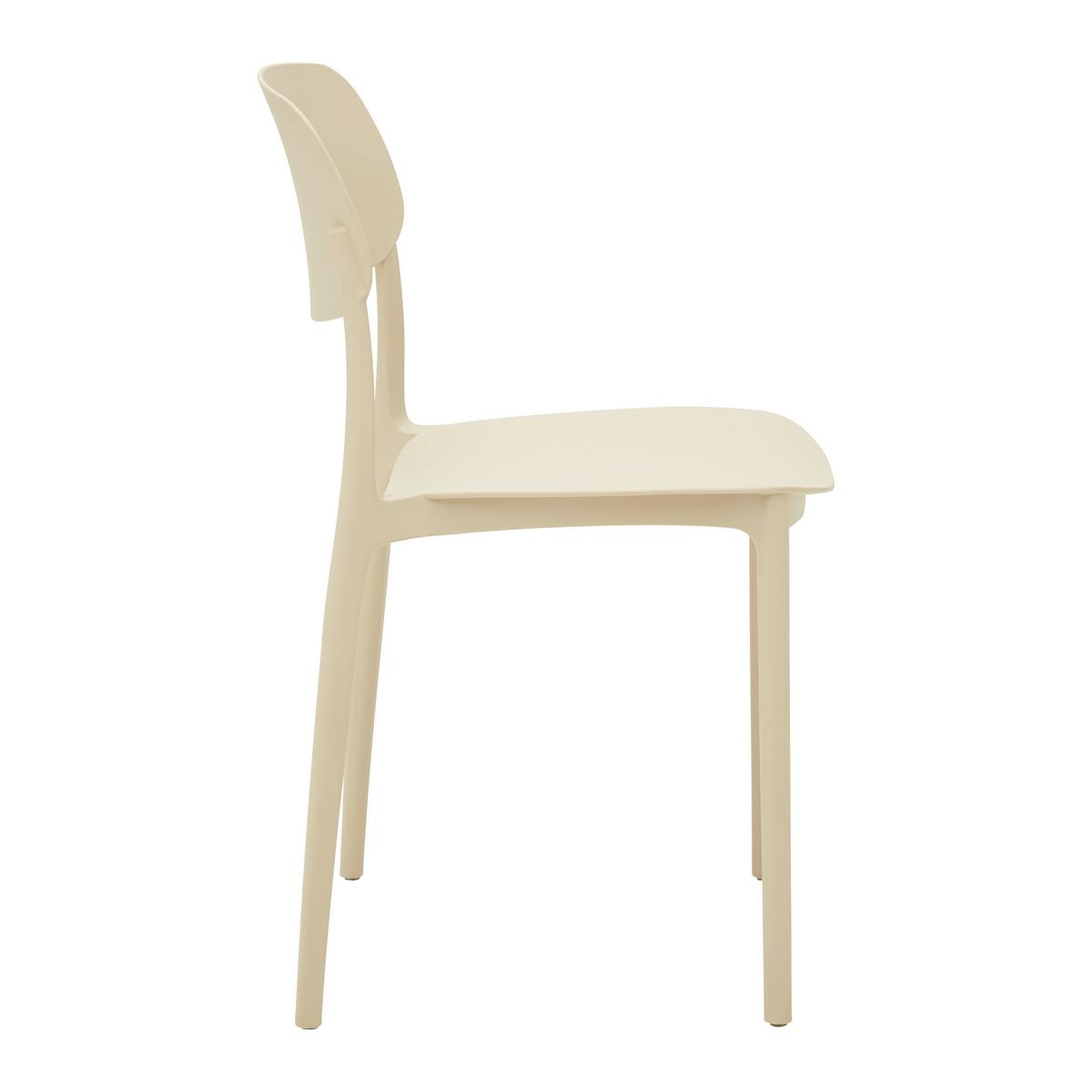 Stuhl Jiri Beige - Beige, MODERN, Kunststoff (44/78/49cm) - Based