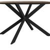 Tischgruppe Eolona Creme 5-tlg. - eukalyptusträ färg/svart, Modern, metall/trämaterial (120/76/120cm) - Bessagi Home