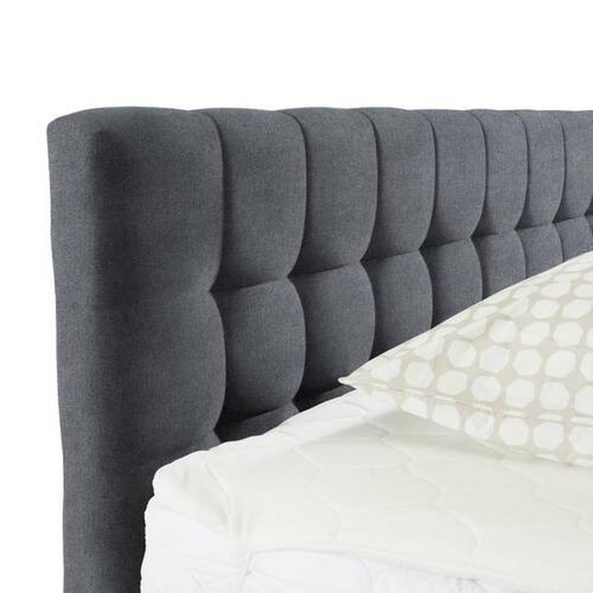 Boxbett Magic Taupe ca. 160x200cm - Taupe/Schwarz, KONVENTIONELL, Holzwerkstoff/Kunststoff (160/200cm) - Mömax