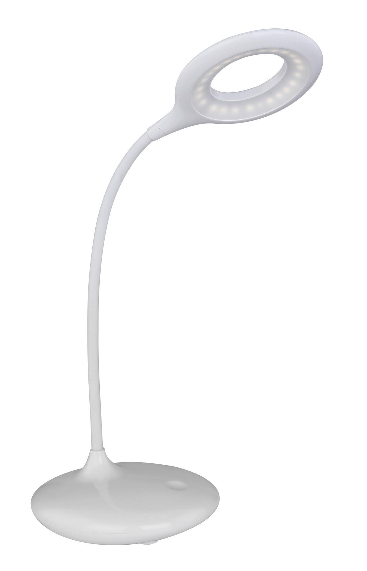 Led Stolna Svjetiljka Pia - bijela, Basics, plastika (40/12,5/49cm) - Globo