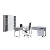 Büro Office Edition Set 3 Grau/Weiß - Weiß Hochglanz/Grau, MODERN, Holzwerkstoff - MID.YOU