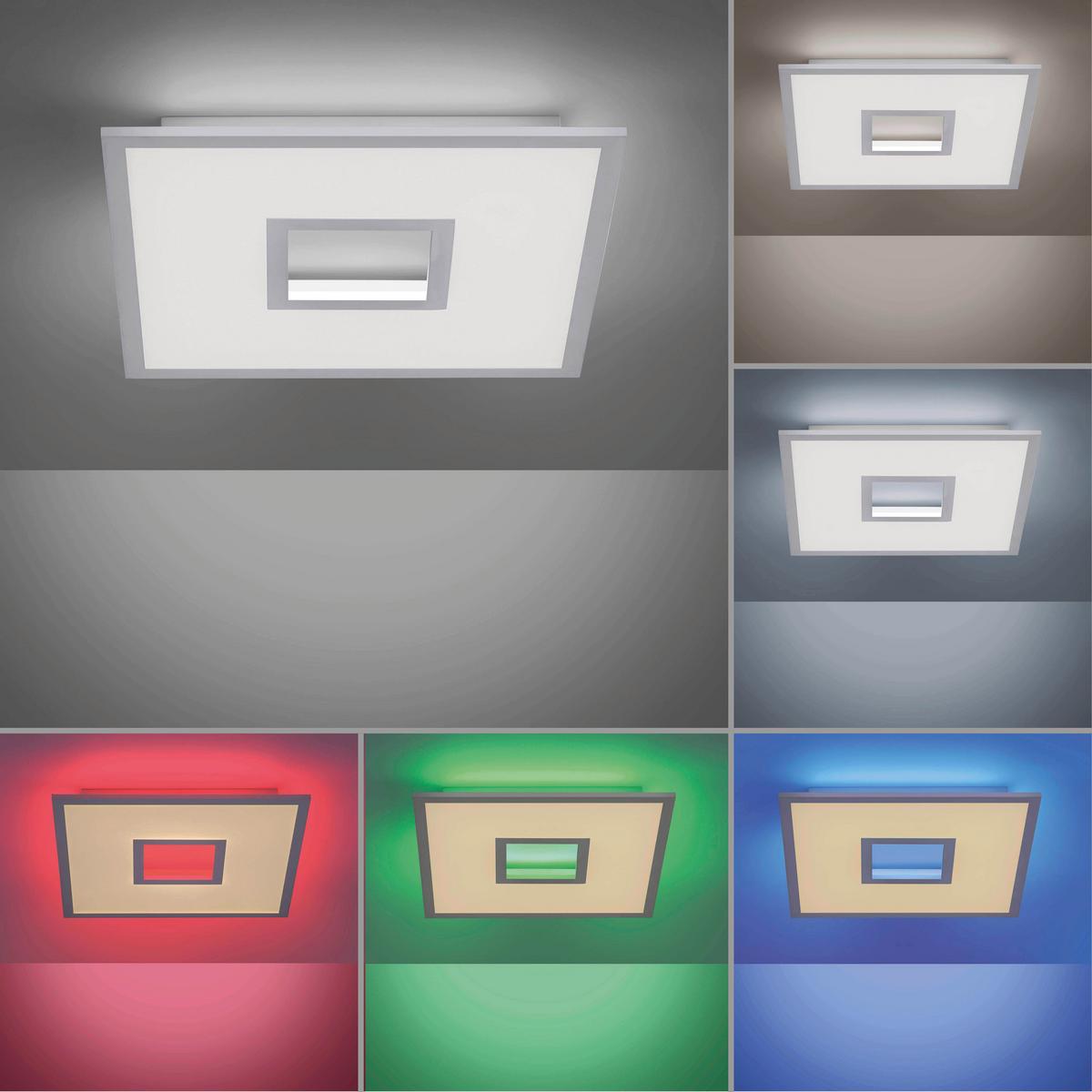 LED-Deckenleuchte 11645-16 max. 31 Watt - Weiß, Design, Metall (45/45/5cm)