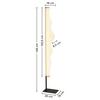 LED-GOLVLAMPA LASERI - vit/svart, Klassisk, metall/plast (26/19/148cm) - Mömax