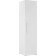 Kleiderschrank Weiß Hochglanz - Weiß, MODERN, Holz (50/208/57cm) - PREMIUM LIVING