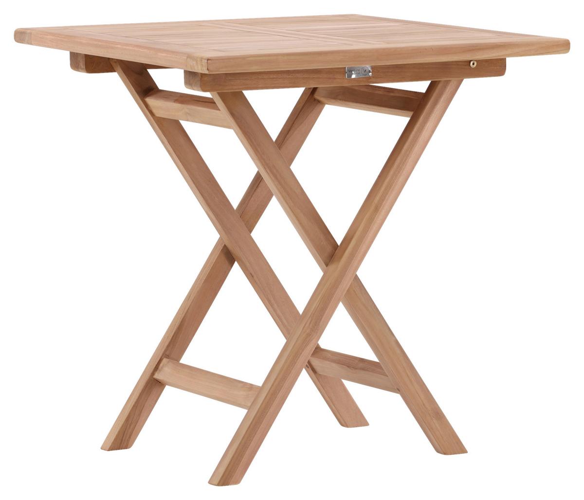 GARTENTISCH KENYA - Teakfarben, KONVENTIONELL, Holz (70/70/75cm) - Gardenson