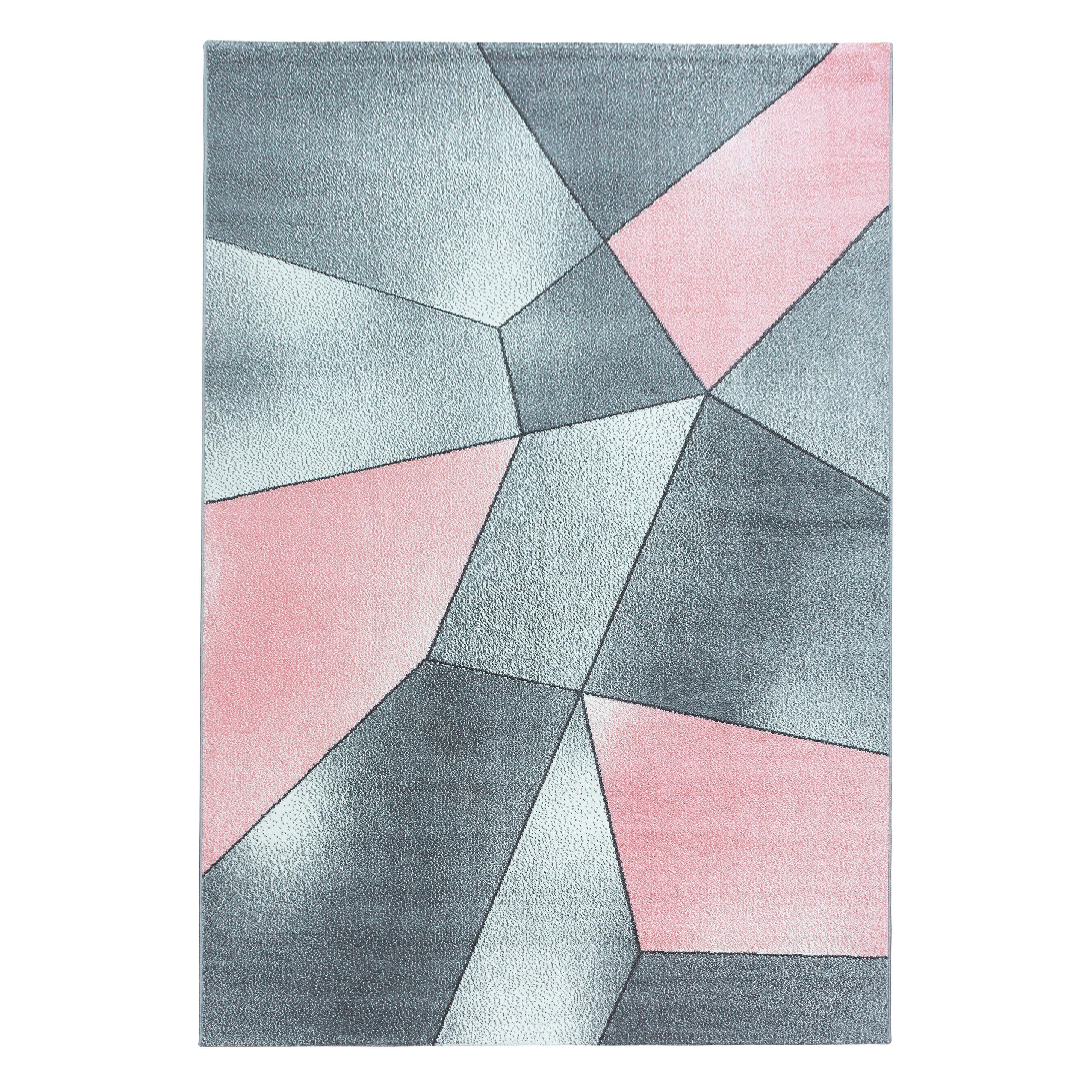 Webteppich Beta Pink ca. 140x200cm - Pink, Basics, Textil (140/200cm) - Novel