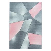 Webteppich Beta Pink ca. 140x200cm - Pink, Basics, Textil (140/200cm) - Novel
