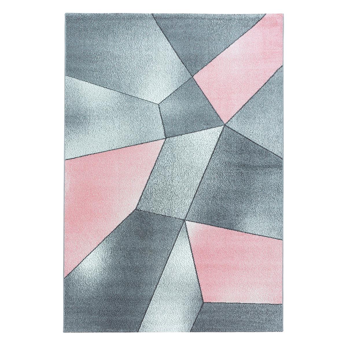 Webteppich Beta Pink ca. 140x200cm - Pink, Basics, Textil (140/200cm) - Novel