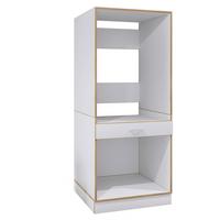 Waschmaschinenschrank Rislo - Honigeiche/Weiss, Trend, Holzwerkstoff/Kunststoff (67/162/68cm) - MID.YOU