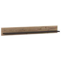 Poliță De Perete Grano - gri închis/culoare lemn stejar, Trend, material pe bază de lemn (157/19,6/21,9cm) - Modern Living