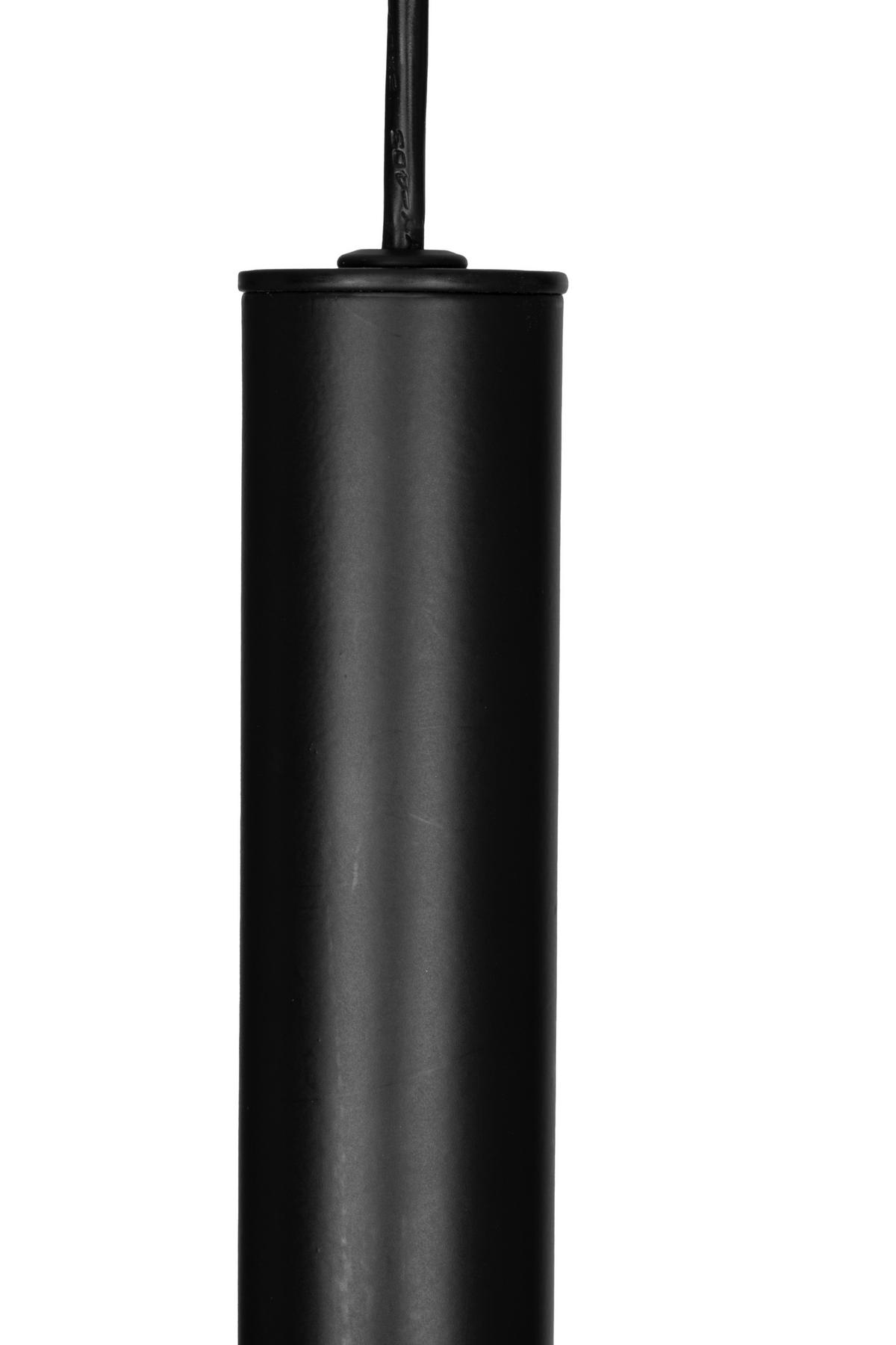 LAMPA WISZĄCA LED MEDINE *SBN* - kolor dębowy/czarny, Design, metal (85/5,5/175cm) - Novel