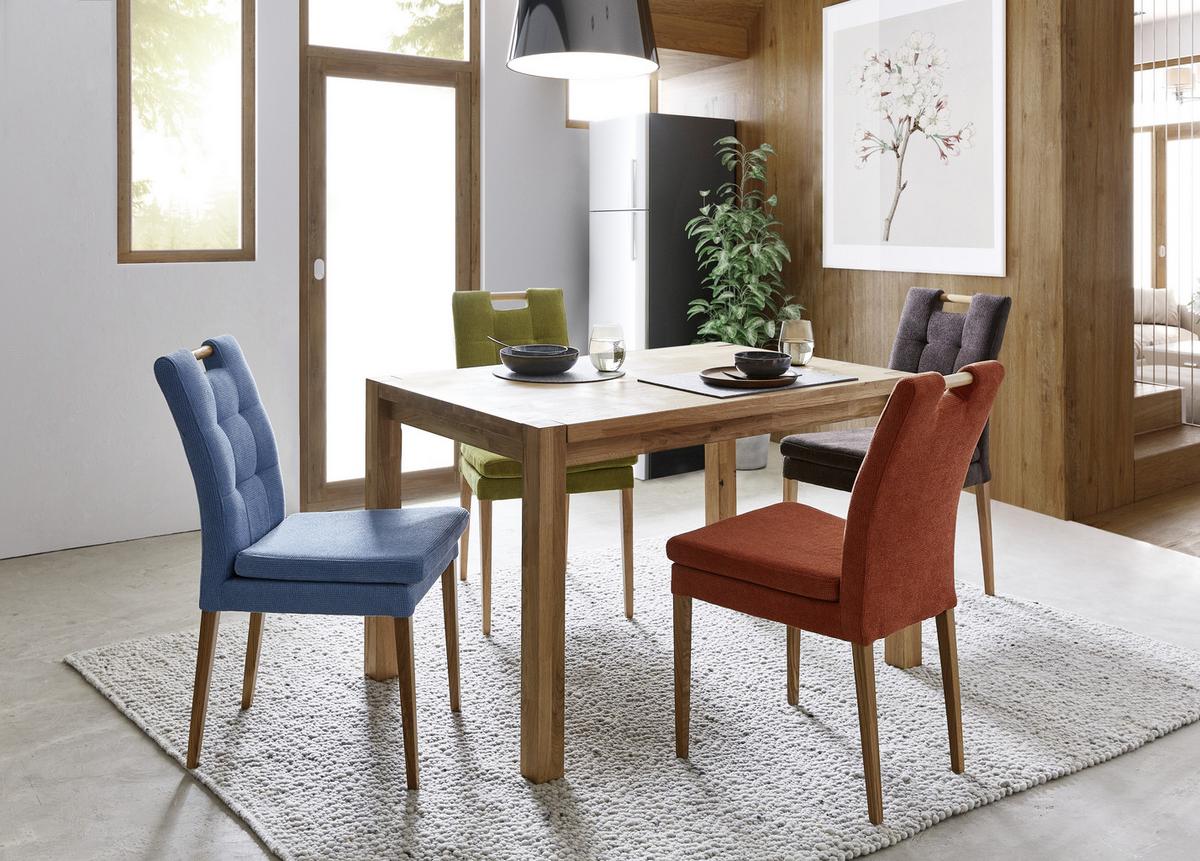 STÓŁ DO JADALNI TINA - kolor dębowy, Konventionell, drewno (120/80/76cm) - Linea Natura