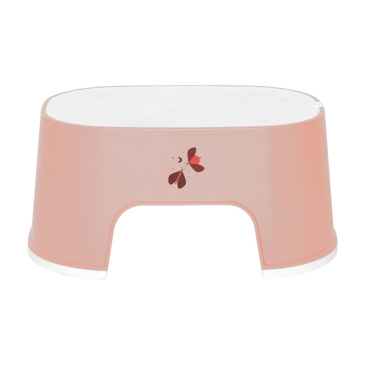 STOPIEŃ 654108 - brudny róż, Basics, tworzywo sztuczne (33,7/22,9/15,5cm) - Bebe Jou