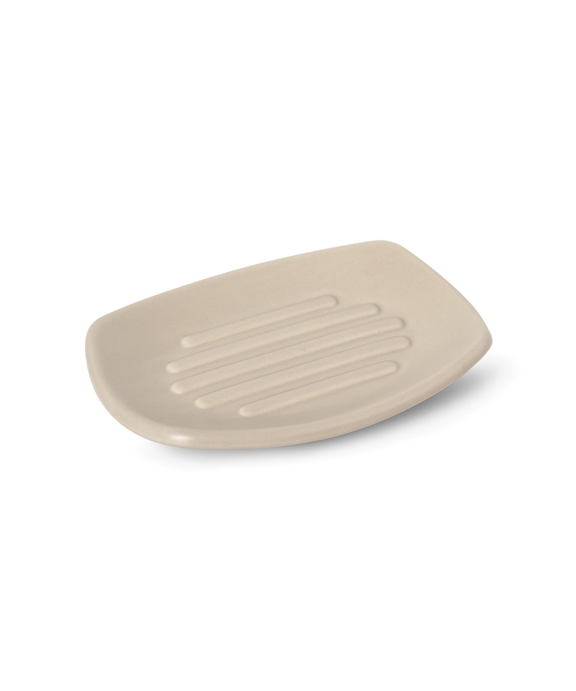 Seifenschale Melrina aus Steinzeug in Sandfarben - Sandfarben, KONVENTIONELL, Keramik (13,5/9,7/1,9cm) - Modern Living