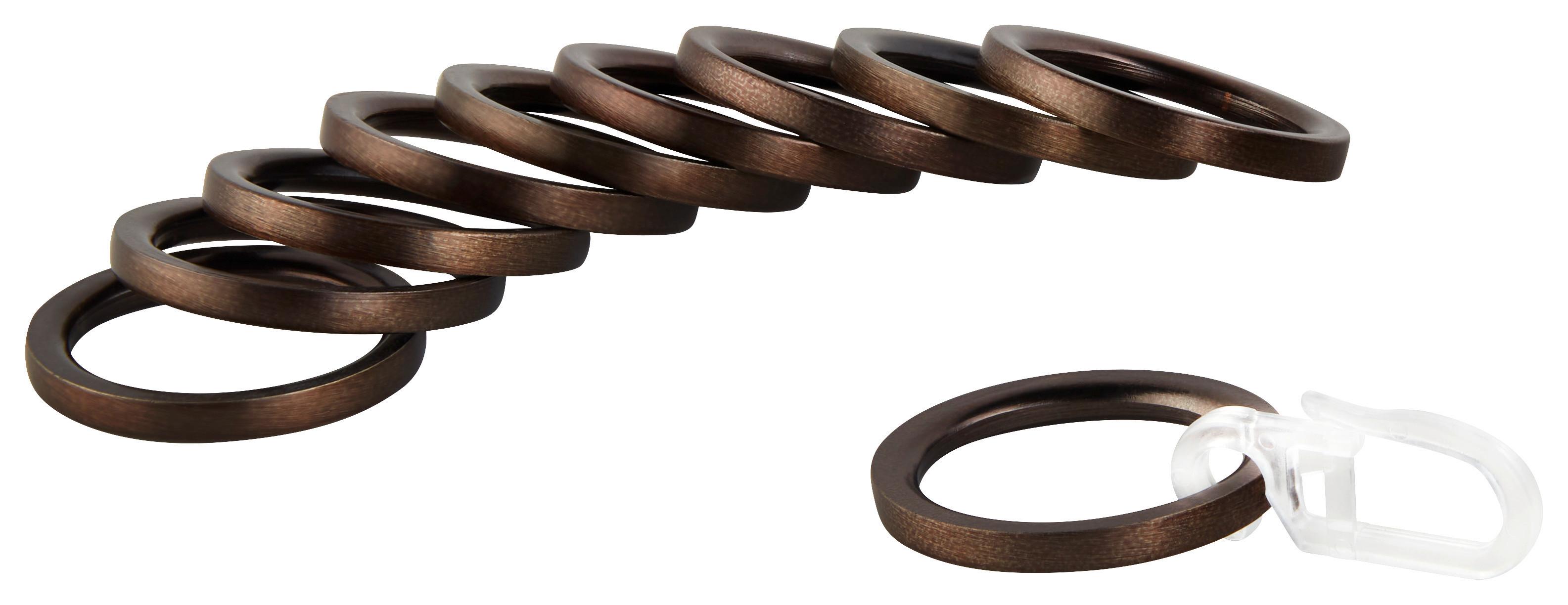 Ringeset für Rillcube in Bronzefarben 10 Stk. - Bronzefarben, Metall (1/1/1cm) - Modern Living