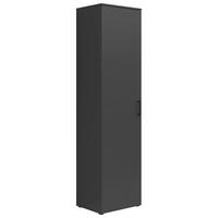 Schrank Multistauraum Graphitfarben - Graphitfarben/Schwarz, MODERN, Holzwerkstoff/Kunststoff (50/195/40cm) - Mömax