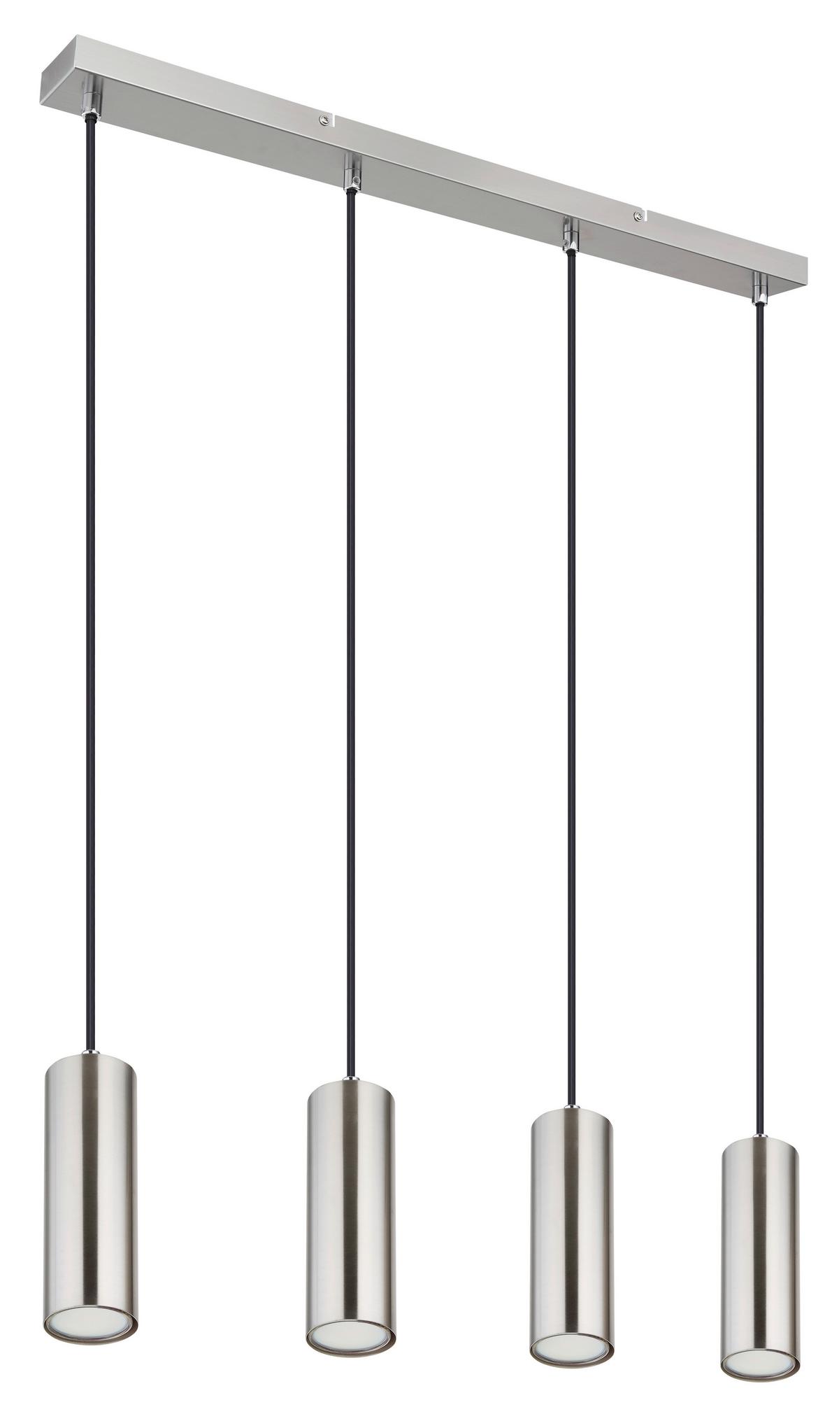 Hängeleuchte Robby max. 35 Watt - Chromfarben, Design, Metall (65/6/120cm) - Globo