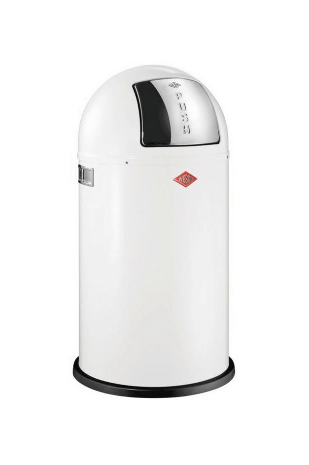 SORTOWNIK ODPADÓW 8011544 - kolor stalowy/biały, Konventionell, tworzywo sztuczne/metal (40/75,5cm) - Wesco