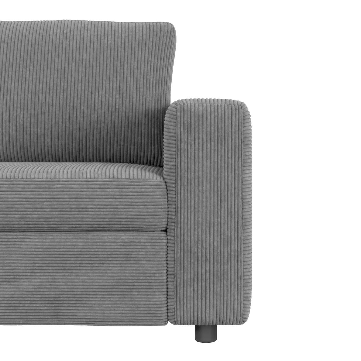 Colțar Toulouse - antracit, Trend, lemn/metal (206/224cm)