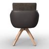 STOL MED ARMSTÖD ALJA - bokfärgad/brun, Modern, metall/trä (66/89/62cm) - Bessagi Home