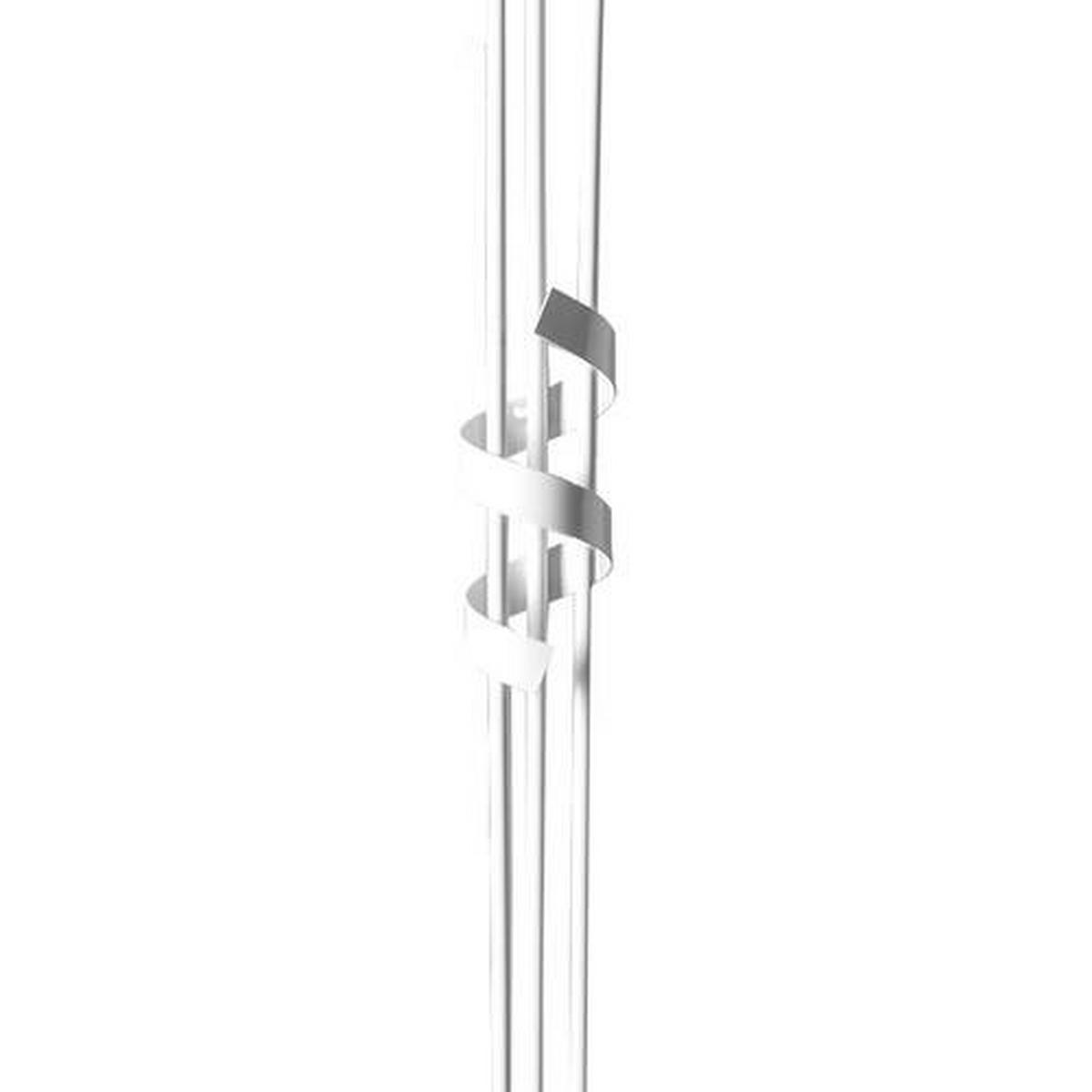 Stehleuchte Zoe Weiß max. 6 Watt - Weiß, Design, Metall (55/190cm)