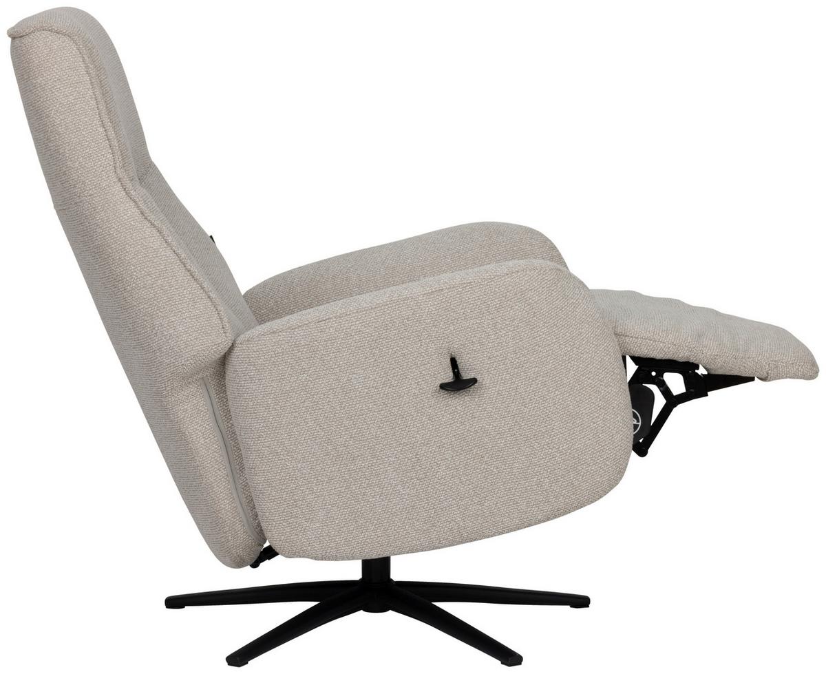 Počivalnik Snooze, Bež - črna/bež, Design, kovina/tekstil (77/112/86cm) - Livetastic