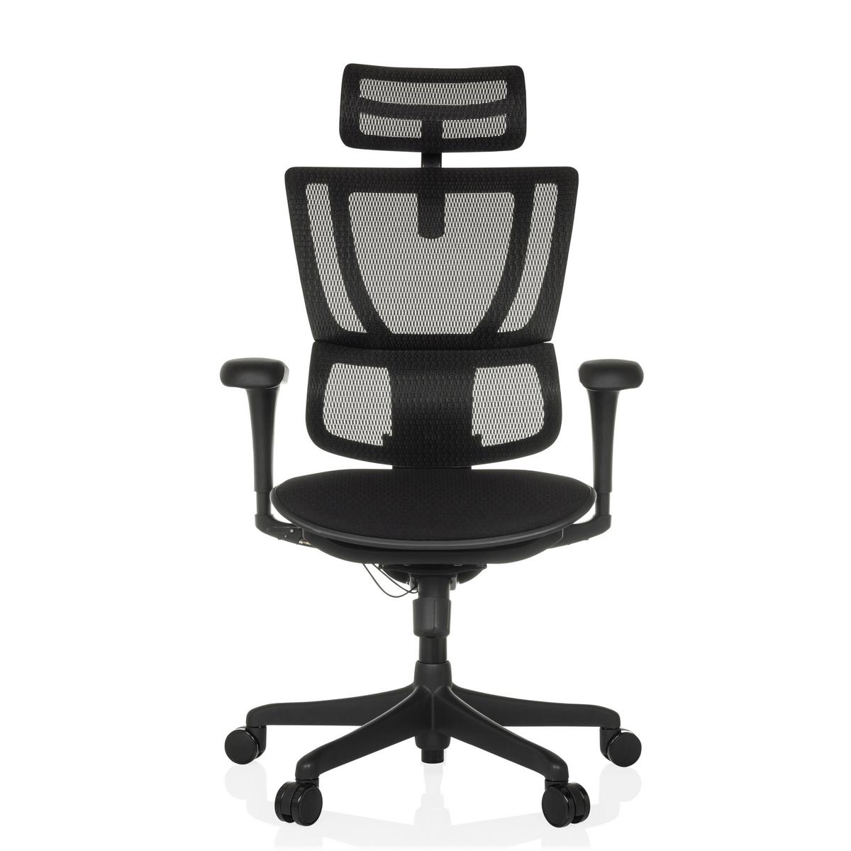 Drehstuhl Ergohuman Slim Eco F Gen2 Schwarz - Schwarz, MODERN, Kunststoff/Textil (69/112 - 134/63cm) - MID.YOU