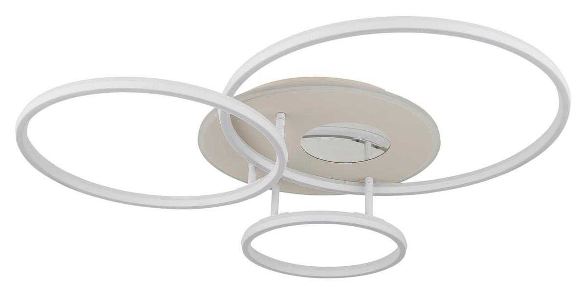 LAMPA SUFITOWA LED 48466B-40 INVERTINA - biały/kolor piaskowy, Design, tworzywo sztuczne/metal (80,7/70/13cm) - Globo