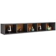 Wandboard in Anthrazit/Eiche - Anthrazit, MODERN, Holzwerkstoff (172/26/32cm) - PREMIUM LIVING