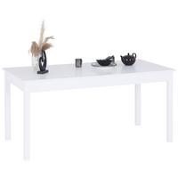 MASĂ BRICK 160 AZ - alb, Konventionell, material pe bază de lemn (160-230/80/76cm)