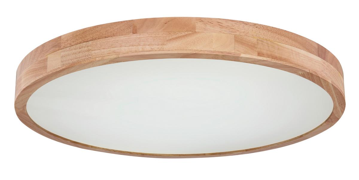 Stropna Led-svetilka Rainer, S Sijalko - bela/bež, Basics, kovina/umetna masa (60/10,5cm) - Globo