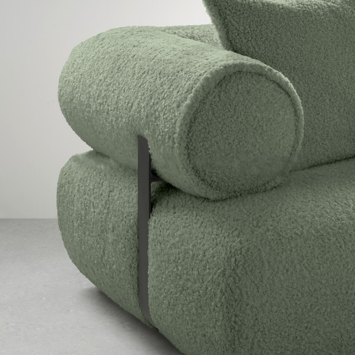 Wohnlandschaft Casimir Mintgrün - Schwarz/Mintgrün, LIFESTYLE, Kunststoff/Textil (310/78/180cm) - Premium Living