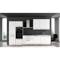 Kuhinjski Blok Line, Z Aparati, 360 Cm - črna/bela, Moderno, kovina/leseni material (360/60/216/240cm) - Mömax