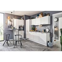 Einbauküche PN80 Weiß - Schwarz/Weiß, MODERN, Holzwerkstoff/Metall (150/240cm) - Pino