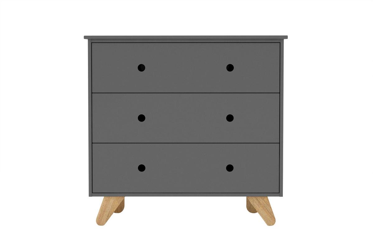 Kommode Grau - Naturfarben/Grau, Design, Holz/Holzwerkstoff (95/90/50cm) - Livetastic