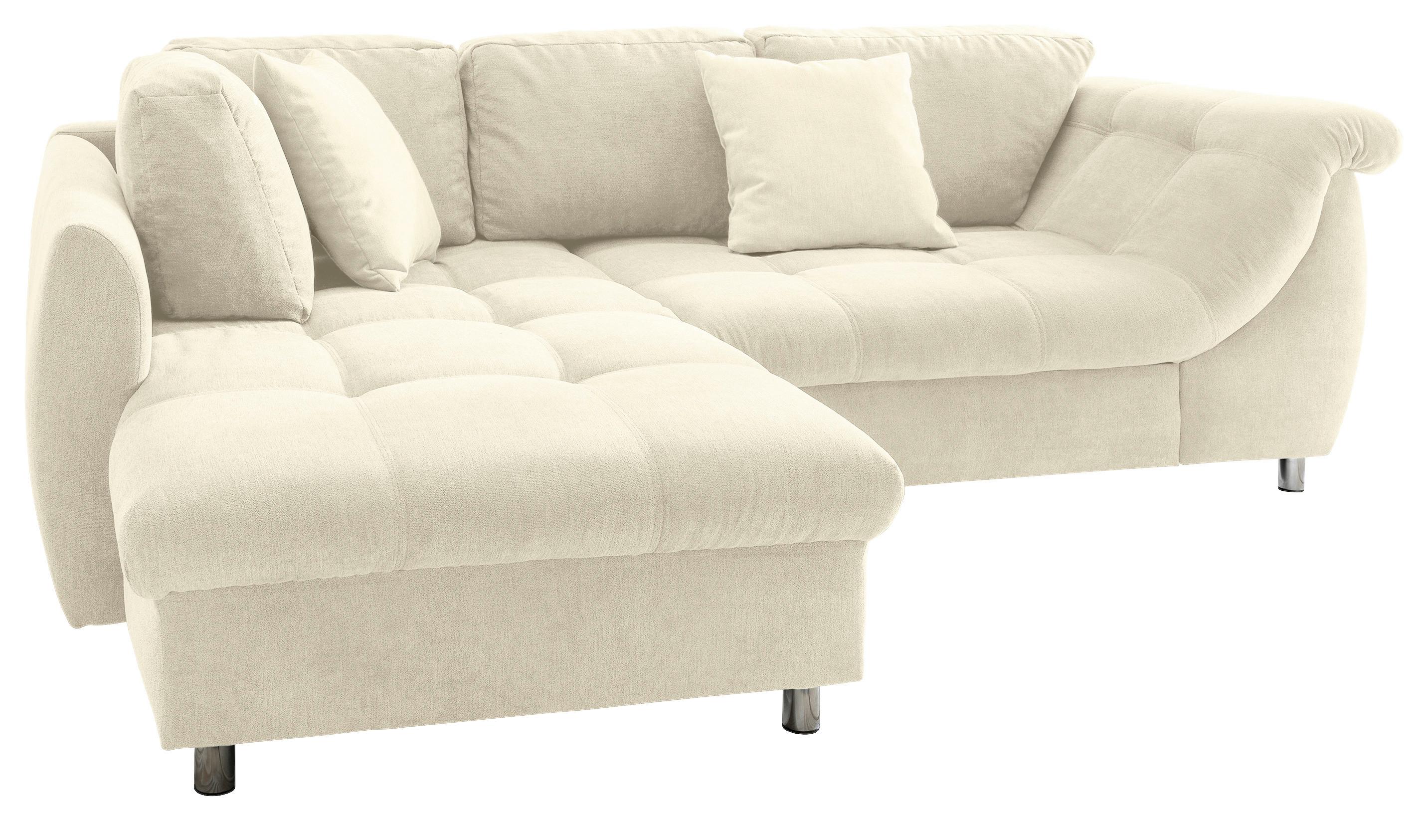 Sedežna Garnitura Agira, Bež, Ležišče - barve kroma/bež, Design, tekstil (190/250cm) - Modern Living