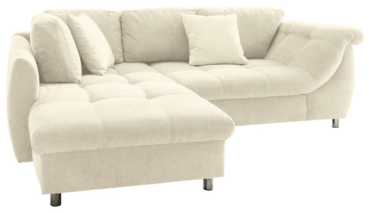 Sedežna Garnitura Agira, Bež, Ležišče - barve kroma/bež, Design, tekstil (190/250cm) - Modern Living