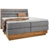 Boxspringbett Marissa in Hellgrau ca. 180x200cm - Hellgrau, Konventionell, Holz/Kunststoff (180/200cm) - Premium Living