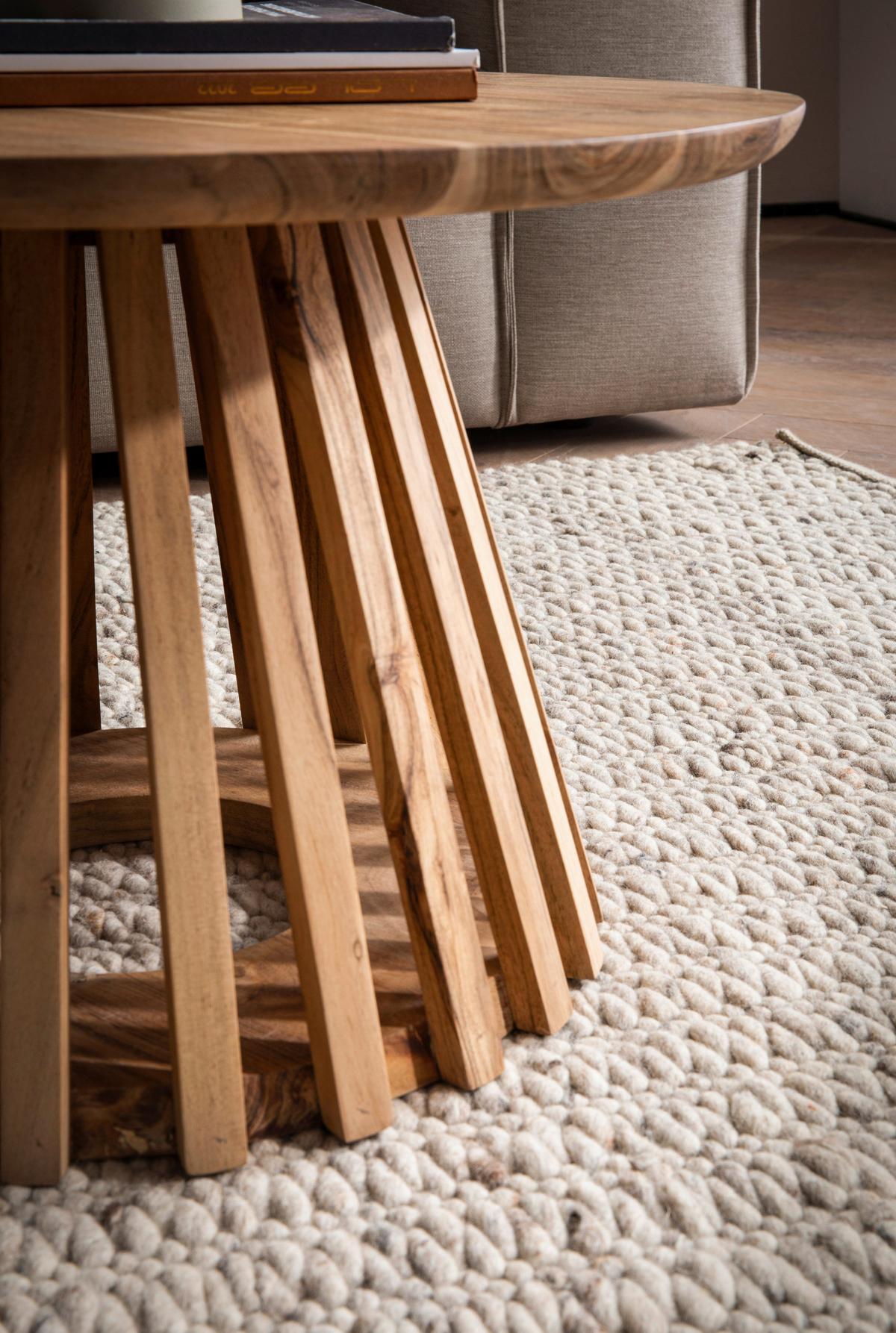 Klubska Miza Akazie, Pravi Les - barve akacije, Design, les (60/40cm) - Livetastic