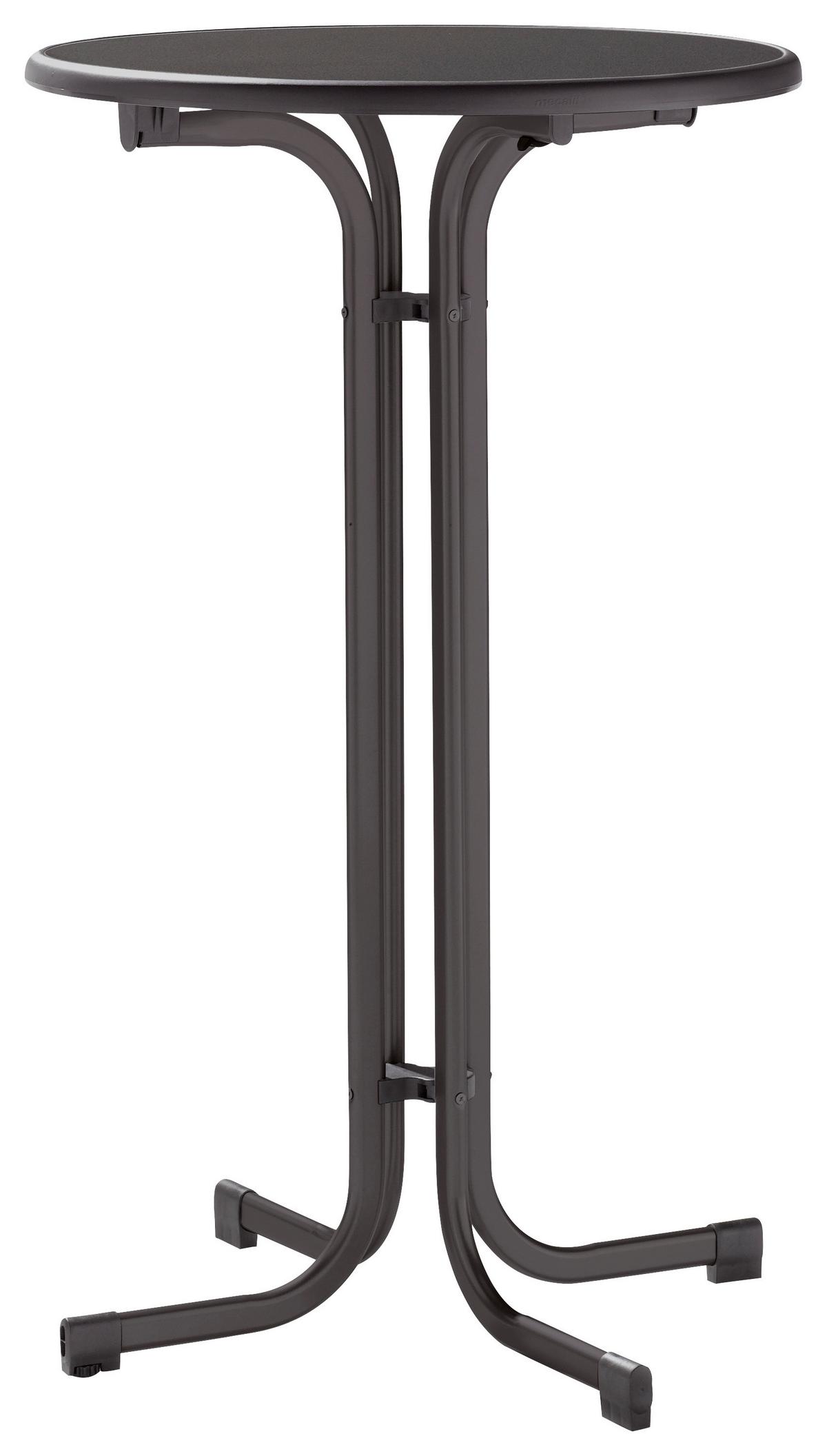 Gartentisch Grau klappbar ca. 70x70x112cm - Grau, MODERN, Holzwerkstoff/Metall (70/70/112cm) - Sieger