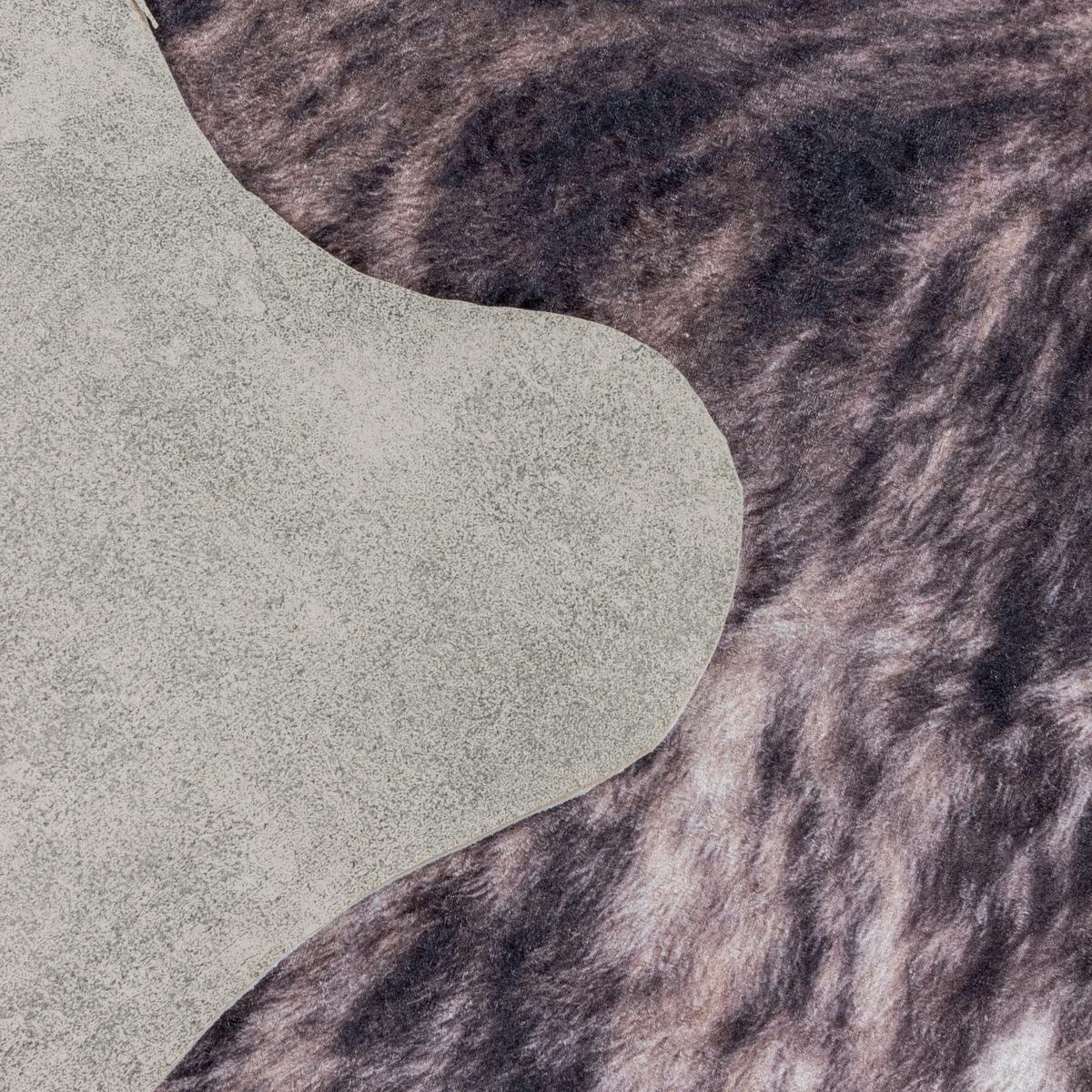 Preproga Etosha, 100x135cm, Rjava - bela/rjava, Design, tekstil (100/135cm) - Novel