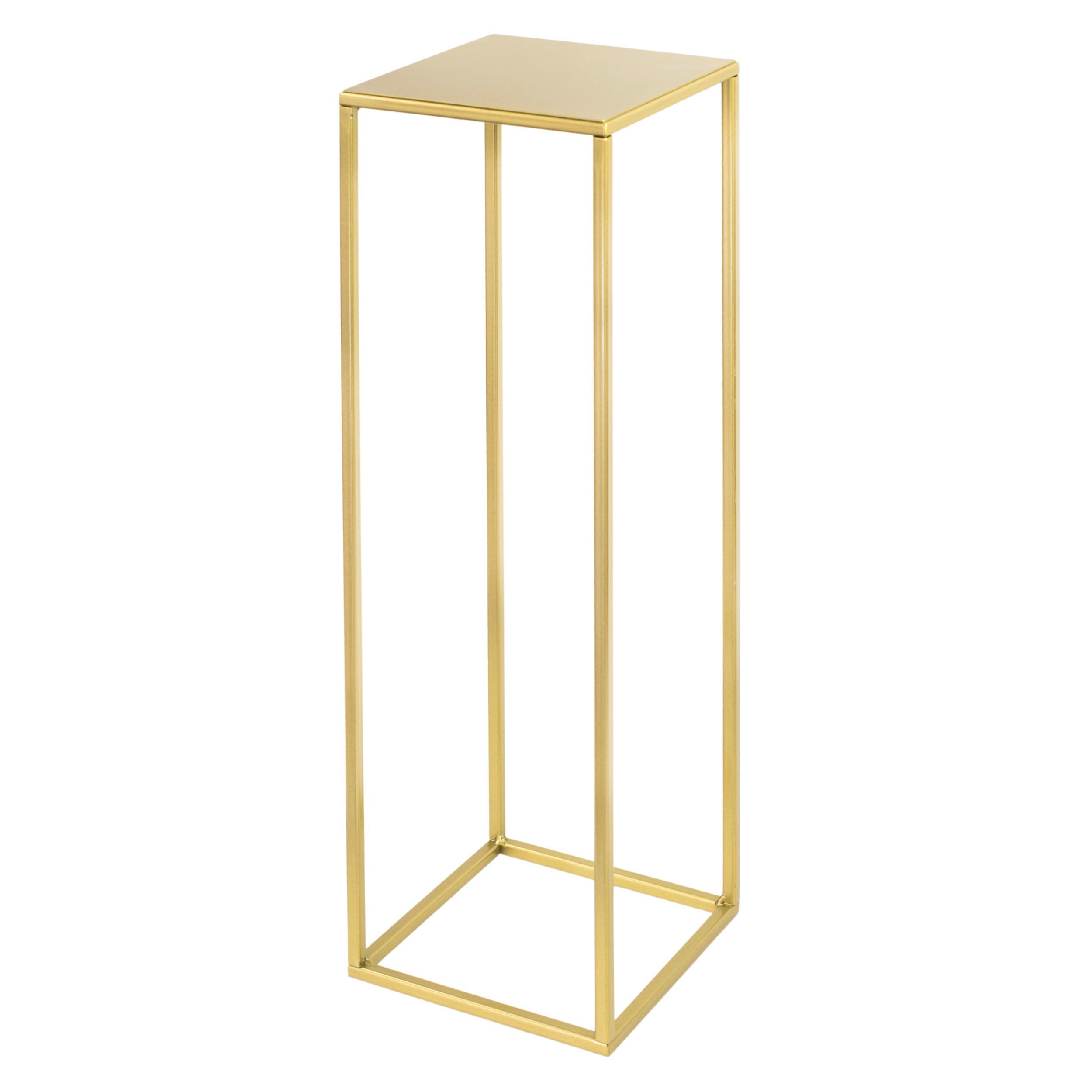Blumenständer Goldfarben - Goldfarben, Basics, Metall (19/62/19cm)