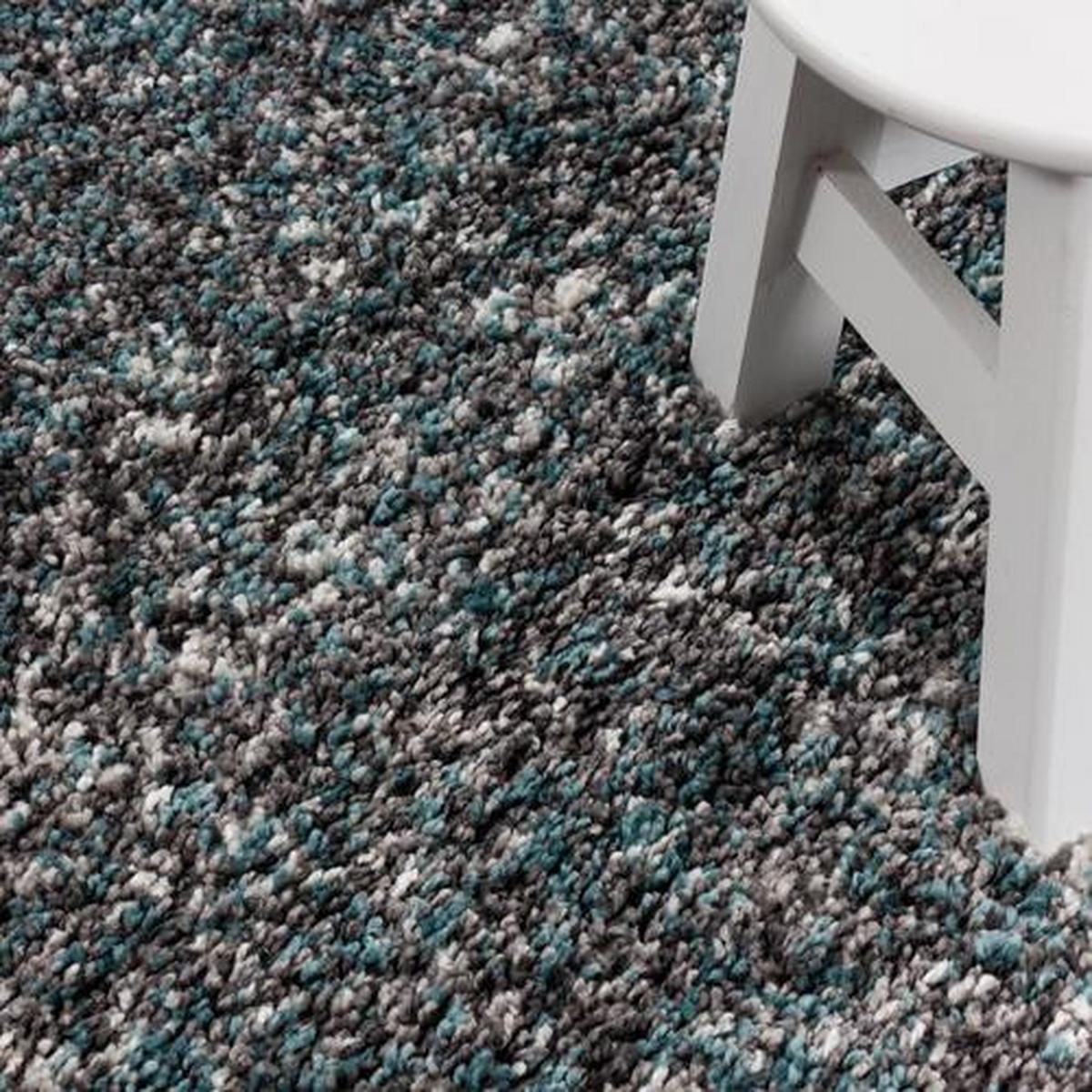 Hochflorteppich Enjoy Blau ca. 80x150cm - Blau/Pastellblau, KONVENTIONELL, Textil (80/150cm) - Novel