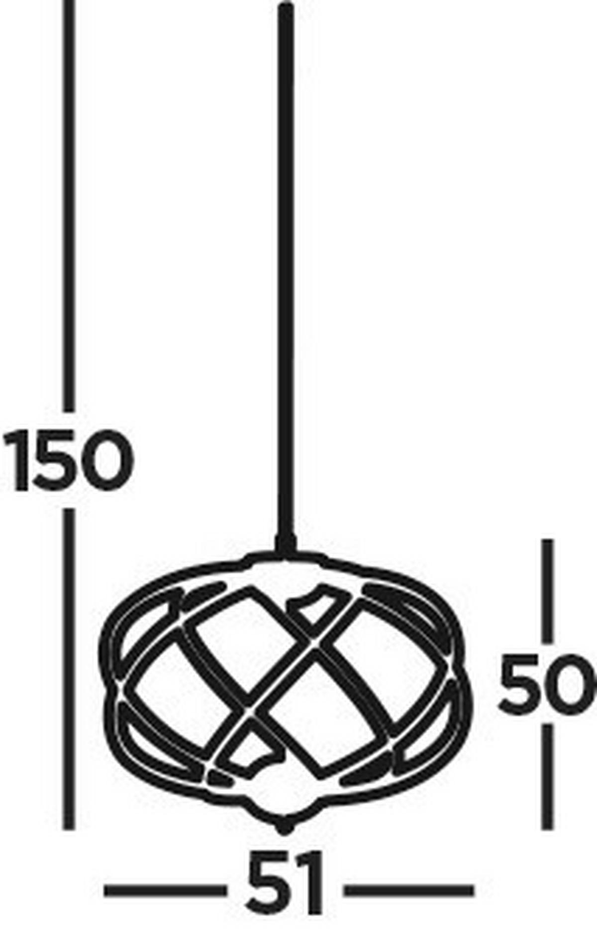 LED Függőlámpa Magic 7lt 6500-7cc - krómszínű, Basics, műanyag/fém (51/50cm)