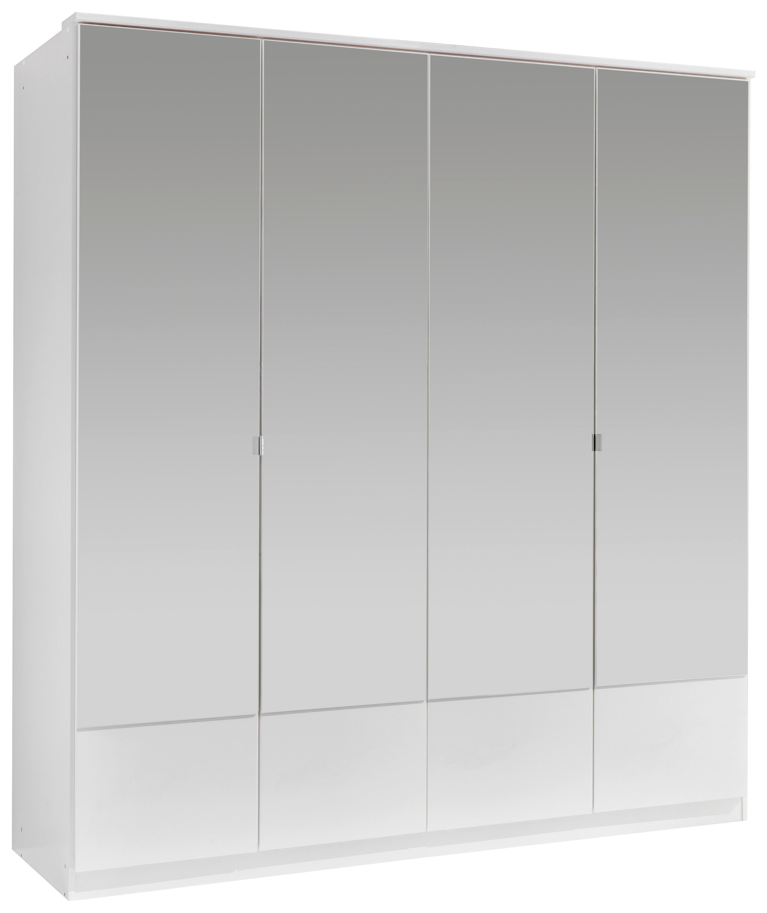 Ormar S Klasičnm Vratima Imago - bijela/boje aluminija, Konvencionalno, staklo/drvni materijal (180/199/58cm) - Modern Living