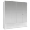 Ormar S Klasičnm Vratima Imago - bijela/boje aluminija, Konvencionalno, staklo/drvni materijal (180/199/58cm) - Modern Living